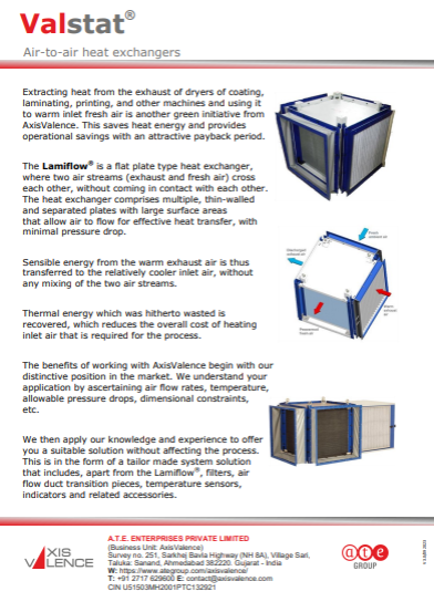 LAMIFLOW Heat Recovery System